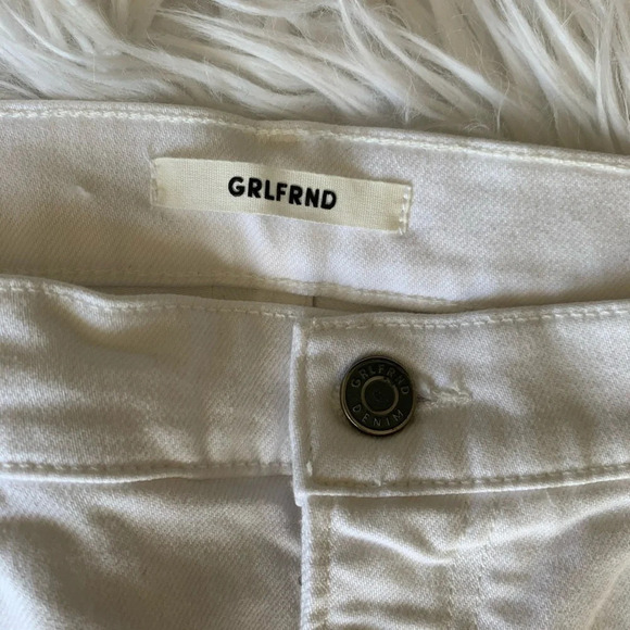New GRLFRND Reed Cropped Slim Jeans Bronco White NWT Women Denim 31 - Picture 8 of 16
